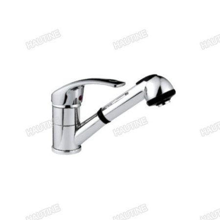 DW1008U PULL OUT SPRAY KITCHEN MIXER BRASS BODY,ZINC HANDLE, CHROMED