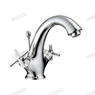 DW0956A BASIN MIXER BRASS BODY,ZINC HANDLE, CHROMED