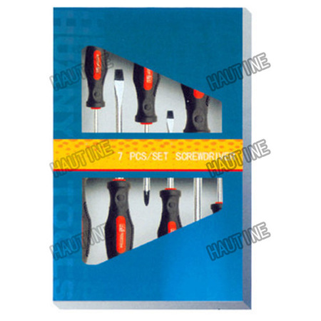 SD0754A SCREWDRIVER WITH RUBBER-PLASTIC HANDLE