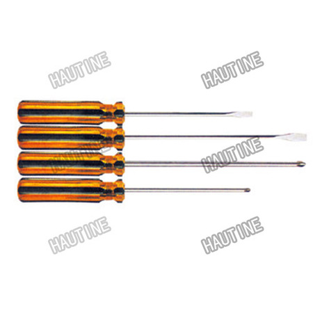 SD0839C-SD0840C SCREWDRIVER WITH BROWN TRANSPARENT PLASTIC HANDLE
