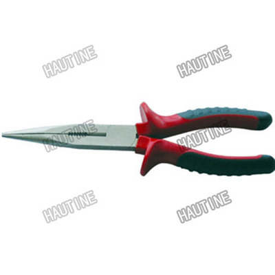 PL0225 LONG NOSE PLIERS WITH DOUBLE COLOR INSULATED HANDLE