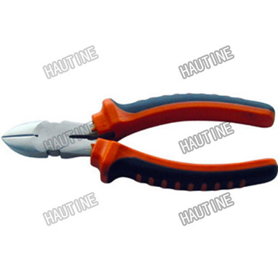 PL0217 DIAGONAL CUTTING NIPPERS WITH TWO COLOR HANDLE AMERICAN TYPE