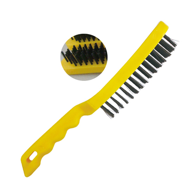 BR0943C Steel Wire Brush, Plastic Handle
