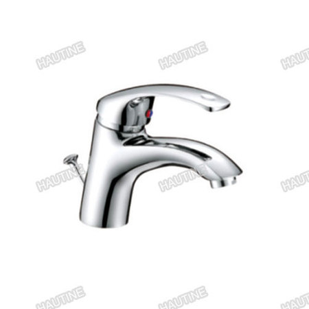DW1008A BASIN MIXER BRASS BODY,ZINC HANDLE, CHROMED