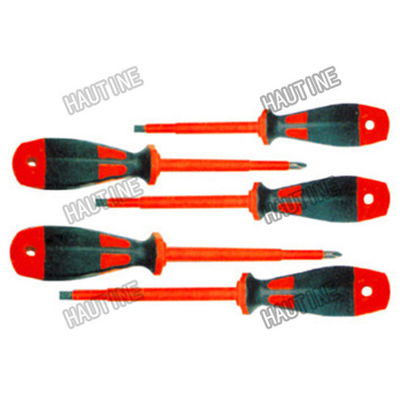 SD0043A SCREWDRIVER WITH DOUBLE COLOR RUBBER-PLASTIC HANDLE