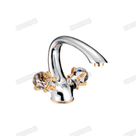 DW1012A BASIN MIXER BRASS BODY,ZINC HANDLE, CHROMED