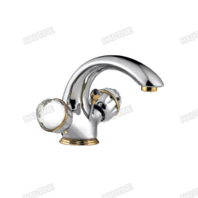 DW0960A BASIN MIXER BRASS BODY,ZINC HANDLE, CHROMED