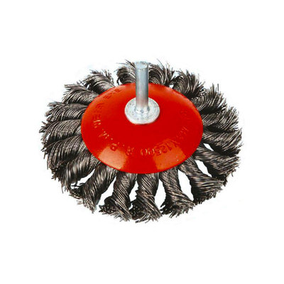 BR0986B DEAD LEVEL FLAT WHEEL TWISTING WIRE BRUSH