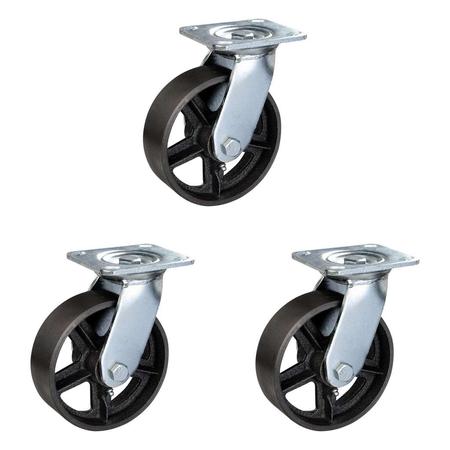 EW0087C HEAVY DUTY SWIVEL CAST IRON CASTOR, 1132#