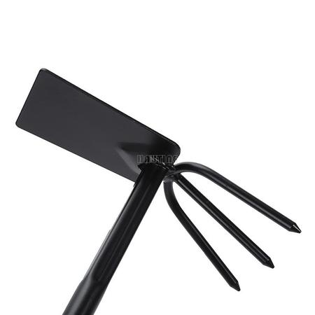 GT0002I GARDEN FORK & HOE W/STEEL HANDLE
