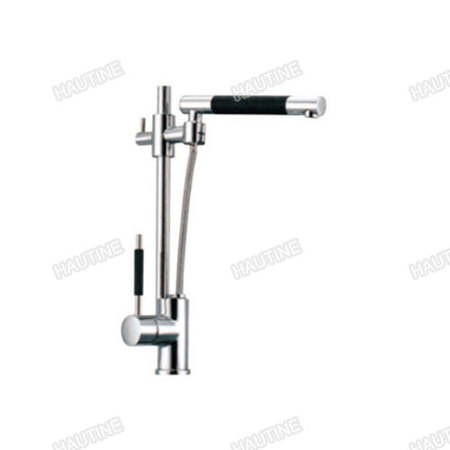 DW1020F PULL OUT SPRAY KITCHEN MIXER BRASS BODY,ZINC HANDLE, CHROMED
