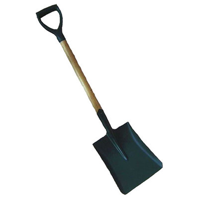 SV1851A S501D SQUARE POINT SHOVEL WITH D TYPE HANDLE,BLACK
