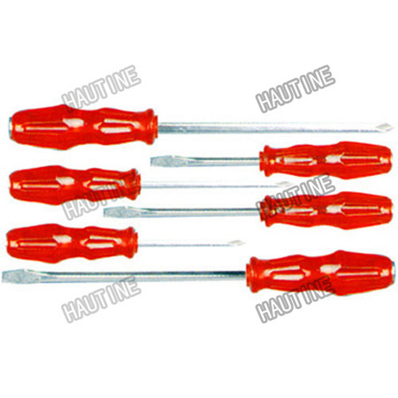 SD0265A SCREWDRIVER WITH THROUGH TANG PLASTIC HANDLE
