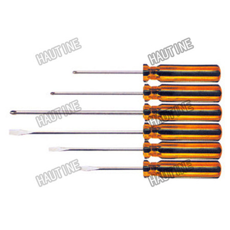 SD0434A SCREWDRIVER WITH DOUBLE COLOR PLASTIC HANDLE