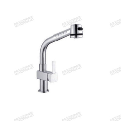DW1000H PULL OUT SPRAY KITCHEN MIXER BRASS BODY,ZINC HANDLE, CHROMED