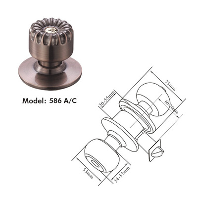 HW2519 DOOR LOCKS W/ROUND HANDLE