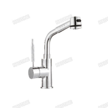 DW1021Q PULL OUT SPRAY KITCHEN MIXER BRASS BODY,ZINC HANDLE, CHROMED