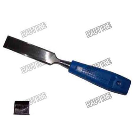 WU1050A FIRMER CHISEL WITH SPOTTY PLASTIC HANDLE
