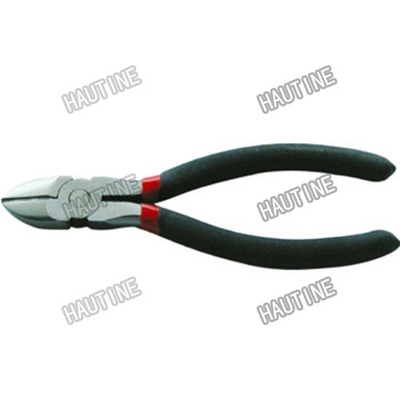 PL0034  DIAGONAL CUTTING NIPPERS WITH DOUBLE COLOR DIPPING HANDLE AMERICAN TYPE HEAD POLISHED