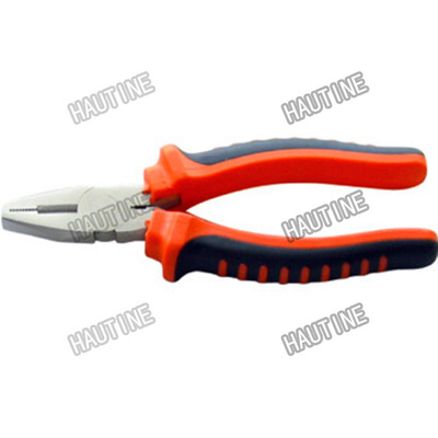 PL0207 COMBINATION PLIERS WITH DOUBLE COLOR INSULATED HANDLE AMERICAN TYPE