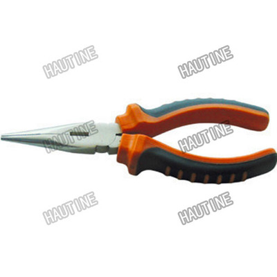 PL0227 LONG NOSE PLIERS WITH DOUBLE COLOR HANDLE