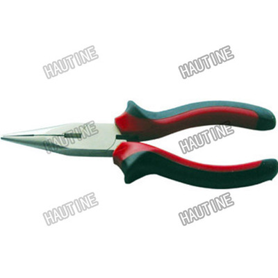 PL0401 LONG NOSE PLIERS WITH DOUBLE COLOR HANDLE
