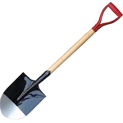 SV1859A S503Y ROUND POINT SHOVEL W/Y SHAPED GRIP WOOD HANDLE, BLACK