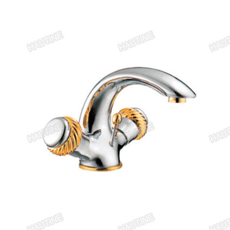 DW1011B BASIN MIXER BRASS BODY,ZINC HANDLE, CHROMED