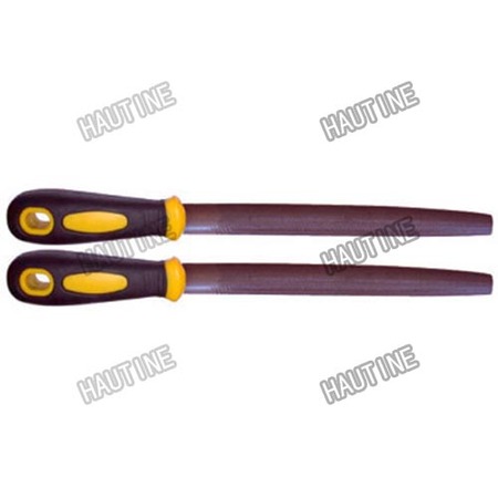 FI0366Cb2gg HALF ROUND FILES WITH DOUBLE COLOR PLASTIC HANDLE