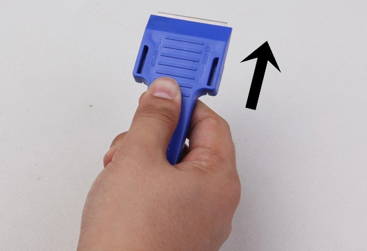 Cleaning Scraper Plastic Razor Scraper with Double-Edged 43X22mm Metal Blades