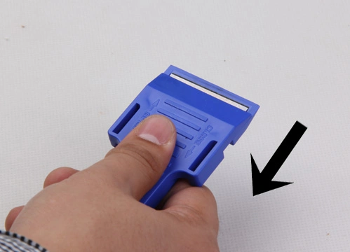 Cleaning Scraper Plastic Razor Scraper with Double-Edged 43X22mm Metal Blades