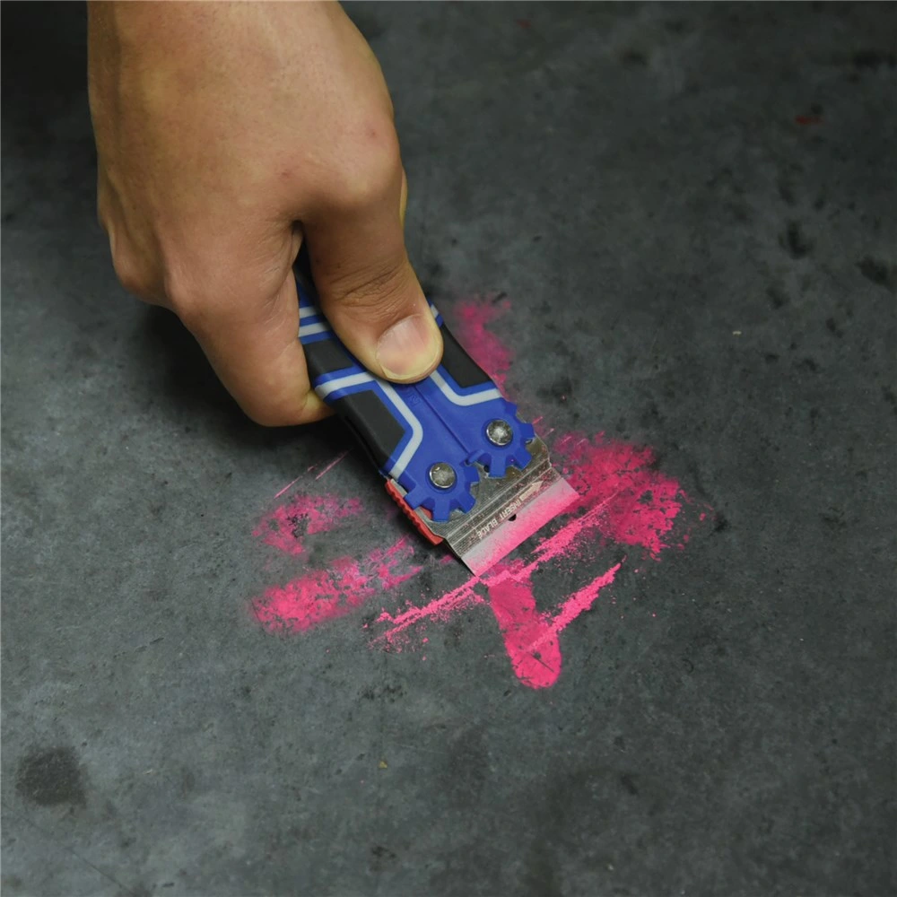 Folding Safety Cleaning Scraper Plastic Razor Scraper with Double-Edged Plastic Blades