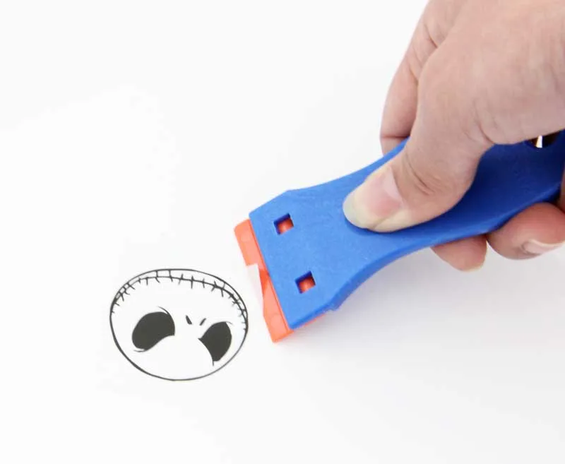 Cleaning Scraper Plastic Razor Scraper with Double-Edged Plastic Blades